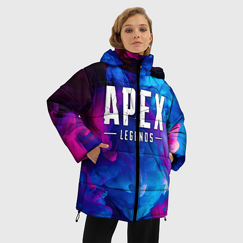 Женская зимняя куртка APEX LEGENDS / 3D-Светло-серый – фото 3