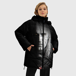 Куртка зимняя женская Ведьмак, цвет: 3D-черный — фото 2