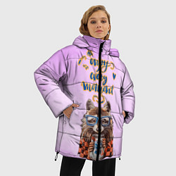 Куртка зимняя женская Енот, цвет: 3D-черный — фото 2