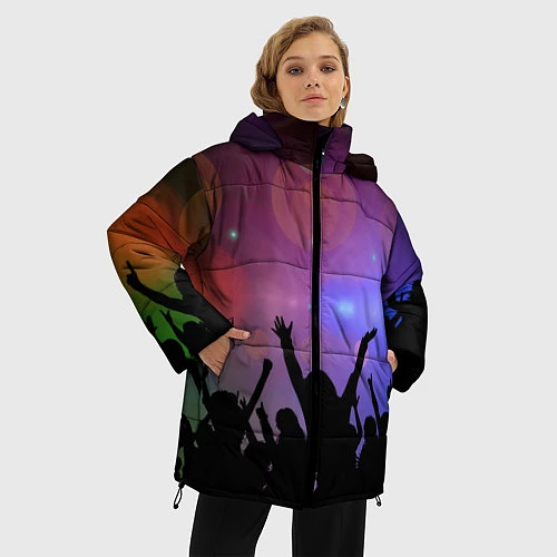 Женская зимняя куртка Пати / 3D-Черный – фото 3