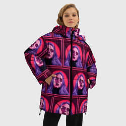 Куртка зимняя женская Билли Айлиш, цвет: 3D-черный — фото 2