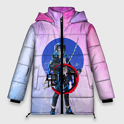 Куртка зимняя женская Клинок рассекающий демонов, цвет: 3D-черный