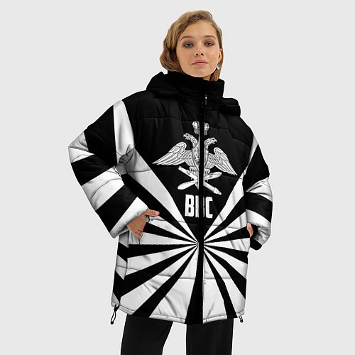 Женская зимняя куртка ВВС / 3D-Черный – фото 3