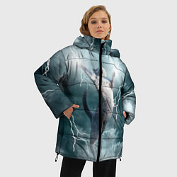 Куртка зимняя женская Грозовой кошак, цвет: 3D-черный — фото 2