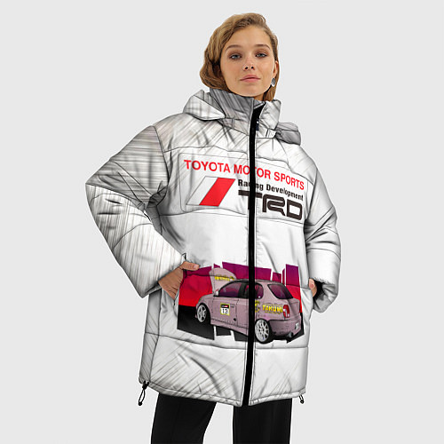 Женская зимняя куртка TOYOTA / 3D-Черный – фото 3