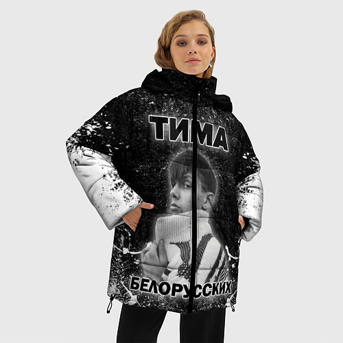 Женская зимняя куртка Тима Белорусских / 3D-Черный – фото 3