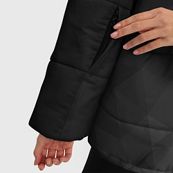 Куртка зимняя женская Dark abstraction, цвет: 3D-черный — фото 2