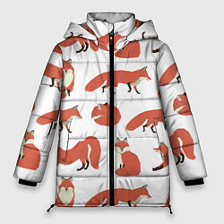 Куртка зимняя женская Лисий хвост, цвет: 3D-красный