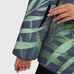 Куртка зимняя женская Арт из джунглей, цвет: 3D-черный — фото 2