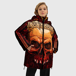 Куртка зимняя женская Iron Maiden, цвет: 3D-красный — фото 2