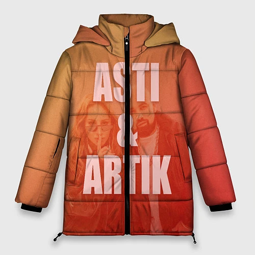 Женская зимняя куртка Artik & Asti / 3D-Красный – фото 1