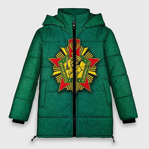 Женская зимняя куртка Отличник погранвойск / 3D-Красный – фото 1
