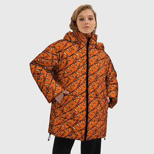 Женская зимняя куртка Хлебушек / 3D-Черный – фото 3