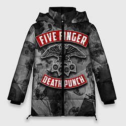 Куртка зимняя женская Five Finger Death Punch, цвет: 3D-черный