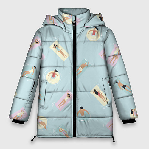 Женская зимняя куртка Пляжный сезон / 3D-Красный – фото 1