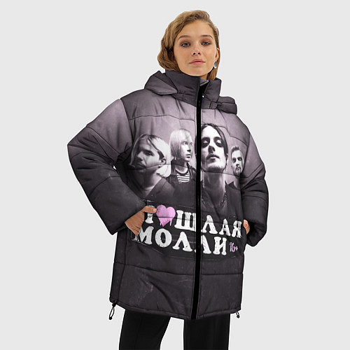 Женская зимняя куртка ПОШЛАЯ МОЛЛИ / 3D-Черный – фото 3