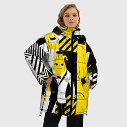 Куртка зимняя женская Agent Peely Агент Пили, цвет: 3D-светло-серый — фото 2