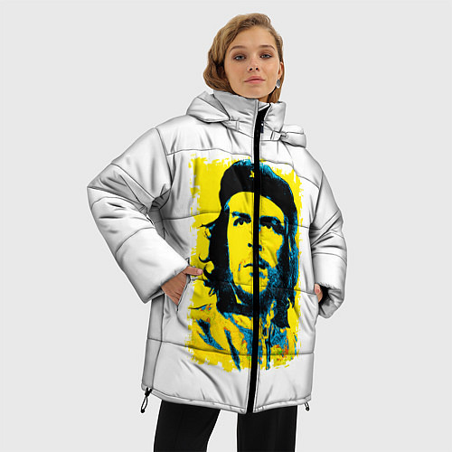 Женская зимняя куртка Че Гевара / 3D-Черный – фото 3