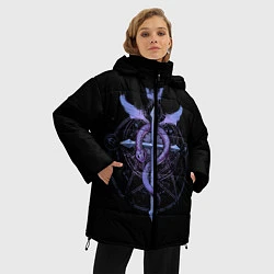 Куртка зимняя женская Стальной алхимик, цвет: 3D-черный — фото 2