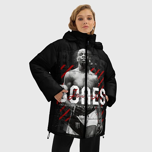Женская зимняя куртка Bones Jones / 3D-Черный – фото 3