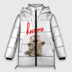 Куртка зимняя женская Kiss me cat, цвет: 3D-черный