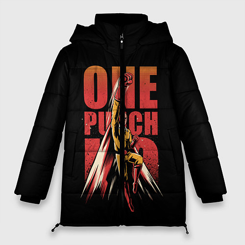 Женская зимняя куртка ONE-PUNCH MAN / 3D-Красный – фото 1