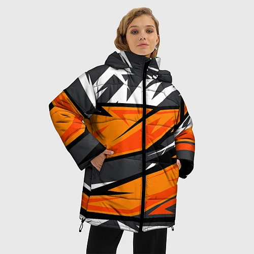 Женская зимняя куртка Bona Fide Одежда для фитнеса / 3D-Черный – фото 3
