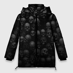 Куртка зимняя женская ЧЕРЕПА, цвет: 3D-черный