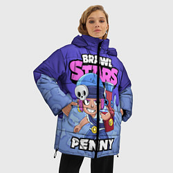 Куртка зимняя женская BRAWL STARS PENNY, цвет: 3D-черный — фото 2