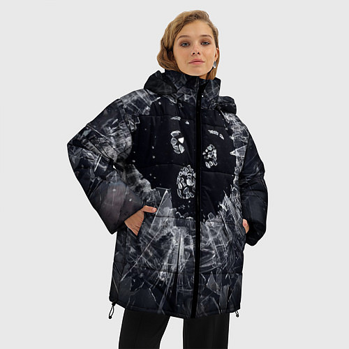 Женская зимняя куртка ЧЕРНОЕ ЗЕРКАЛО / 3D-Черный – фото 3