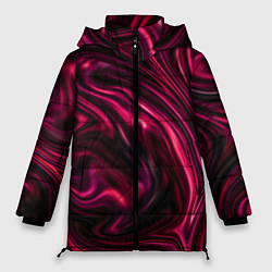 Куртка зимняя женская Abstract Fluid, цвет: 3D-черный