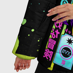 Куртка зимняя женская JoJo Bizarre Adventure, цвет: 3D-черный — фото 2