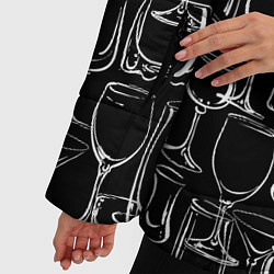 Куртка зимняя женская Стеклянный бармен, цвет: 3D-черный — фото 2