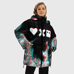 Куртка зимняя женская LOVE DEATH ROBOTS LDR, цвет: 3D-красный — фото 2