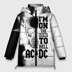 Куртка зимняя женская I'm on the highway to hell ACDC, цвет: 3D-черный
