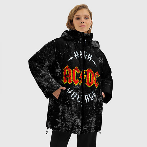 Женская зимняя куртка ACDC / 3D-Черный – фото 3
