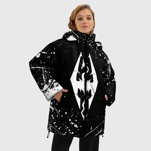 Женская зимняя куртка THE ELDER SCROLLS / 3D-Черный – фото 3