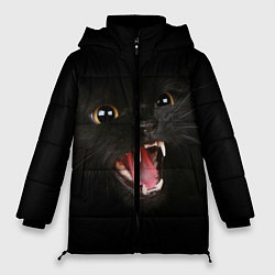 Куртка зимняя женская Злой Котик, цвет: 3D-черный