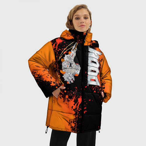 Женская зимняя куртка DOOM Eternal / 3D-Черный – фото 3