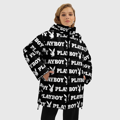 Женская зимняя куртка PLAYBOY / 3D-Черный – фото 3