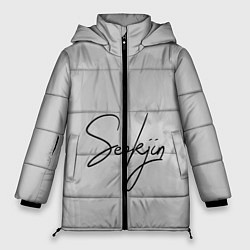 Куртка зимняя женская BTS Kim SeokJin, цвет: 3D-черный