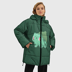 Куртка зимняя женская Pokemon Bulbasaur, цвет: 3D-черный — фото 2
