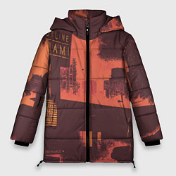 Куртка зимняя женская Hotline miami, цвет: 3D-черный