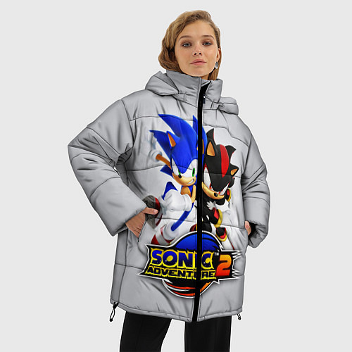 Женская зимняя куртка SONIC & SHADOW / 3D-Черный – фото 3
