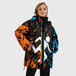 Куртка зимняя женская PORTAL 2, цвет: 3D-красный — фото 2