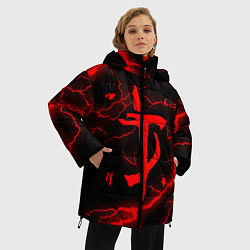 Куртка зимняя женская DOOM ETERNAL, цвет: 3D-красный — фото 2