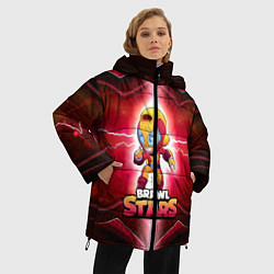 Куртка зимняя женская BrawlStars Oko, цвет: 3D-черный — фото 2