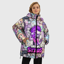 Куртка зимняя женская BrawlStars Girls Oko, цвет: 3D-красный — фото 2