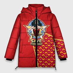 Куртка зимняя женская Save the day, цвет: 3D-красный