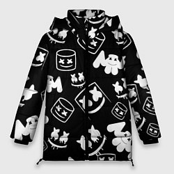 Куртка зимняя женская Marshmello ЧБ, цвет: 3D-черный